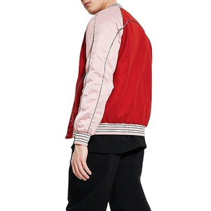 ออกแบบแจ็คเก็ตสปริงบอมเบอร์ของคุณเองสำหรับผู้ชาย พร้อมโลโก้สั่งทำด้านหน้า สีพื้น แจ็คเก็ตผู้ชายระบายอากาศได้ดี - Product Image 4