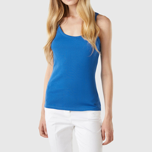 Nouvelle arrivée 100% coton femmes Stringer débardeurs sérigraphie personnalisée avec propre Logo couleur unie Jersey vêtements - Product Image 6