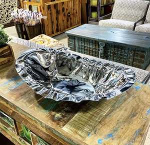 metal bowl hot selling item 2020 Christmas decorations Tray wedding decorations kitchen bowl <b>plate</b> Best quality Stainless steel - Product Image 1