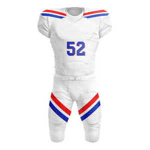 Último uniforme de fútbol americano nuevo estilo juvenil más nuevo 100% poliéster verano manga corta tela fútbol americano Jersey - Product Image 4
