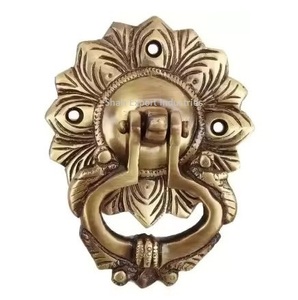 <b>Best</b> Selling Metal Door Knocker Long Lasting for Home Hotel Villas in Wholesaler Pure Brass Metal Door Knocker - Product Image 4