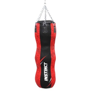 กระสอบทรายชกมวยคุณภาพสูงแบบกำหนดเอง กระสอบทรายชกมวยแบบสามโซ่สำหรับฝึกซ้อม กระสอบทรายชกมวยสำหรับฟิตเนสในโรงยิมที่มีความแข็งแรงสูง - Product Image 1