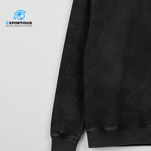 Sweat-shirt unisexe vintage à lavage acide sur mesure 100% coton Hiver pour hommes et femmes - Product Image 3