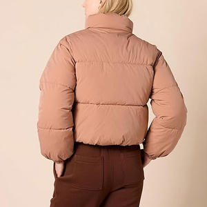 Custom <b>Ladies</b> Autumn/Winter Knitted Puffer <b>Jacket</b> OEM Service Bubble Style Warm Breathable Outerwear Comfortable - Product Image 3