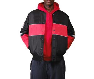 Chaquetas Varsity de Satén de Alta Calidad para Hombre, Nueva Llegada, Chaqueta de Béisbol con Botones y Logotipo Personalizado para Hombre - Product Image 3