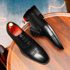 รองเท้าหนังแท้สำหรับธุรกิจ พื้นกันลื่น ซับในระบายอากาศ รองเท้าทางการสำหรับผู้ชาย รองเท้าทำงาน - Product Image 2