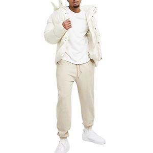 Veste matelassée en coton pour homme, hiver 2026, premium, rouge, manches longues - Product Image 4