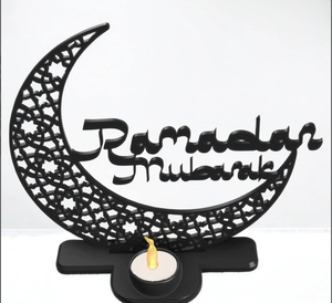 Eid diseño personalizado especial con diferentes formas decoración de pared de Ramadán hecha de madera colgante de pared hecho a mano de alta calidad - Product Image 4