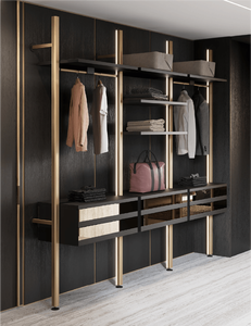 Luxury Modern Bedroom Furniture Set Italian Style Wooden Double <b>Bed</b> Wardrobe with <b>Led</b> Backlit Boiserie Wall Panel - Product Image 5
