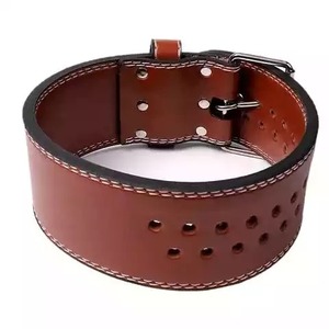 Ceinture de gymnastique de haute qualité Logo personnalisé soutien dorsal ceinture d'haltérophilie en cuir véritable ceintures de gymnastique de musculation d'haltérophilie - Product Image 5