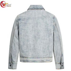 Nouvelle arrivée de fabrication en usine veste en jean d'hiver à manches longues veste en jean pour hommes personnalisée en gros - Product Image 2