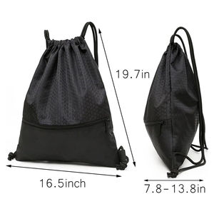 Sac de sport à cordon de serrage, sac de sport, sac de voyage en plein air, sac de plage en maille, sac de shopping imperméable, 56-78L, polyester, logo personnalisé accepté - Product Image 3