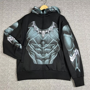 Sudaderas con capucha y cremallera completa personalizables para hombres y adultos, diseño de gran tamaño para la máxima comodidad, impresión por sublimación hecha de poliéster de manga completa - Product Image 6
