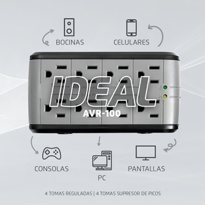 Vorago AVR-100 Monofase 1000VA/480W Protezione da Sovratensione 8 Prese Regolatore di Tensione 120V 220V per Uso SBW - Product Image 3