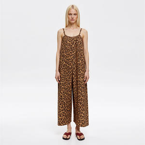 <span class=keywords><strong>Mono</strong></span> de Mujer con Estampado de <span class=keywords><strong>Leopardo</strong></span> Personalizado 2026, <span class=keywords><strong>Mono</strong></span> de Verano Informal con Tirantes Finos y Estampado de <span class=keywords><strong>Leopardo</strong></span> para Mujer - Product Image 2