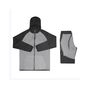 Conjuntos de chándal con logotipo personalizado de alta calidad al por mayor, chándal deportivo transpirable para hombre, conjunto de chándal de fútbol liso para correr - Product Image 5