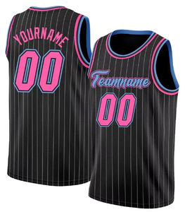 Camisetas Deportivas Personalizadas de Malla con Rayas Negras, 100% Poliéster, Secado Rápido, Transpirables, Tallas Grandes, Unisex, para Baloncesto, Calentamiento, Ropa Urbana - Product Image 4