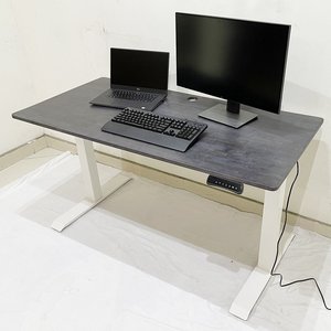 Contemporary FlexiDesk FLD001 with Lift-Up Rubber Wood Top and 2 <b>Electrically</b> Adjustable Joints - Product Image 5