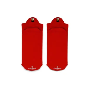 Calcetines Coloridos para Niña con Bordado de Vino Tinto y Flores, Diseño de Emoji, Ligeros, Transpirables, para Uso Diario, Talla Única - Product Image 1