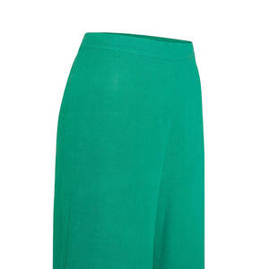 <span class=keywords><strong>Pantaloni</strong></span> da <span class=keywords><strong>donna</strong></span> a vita alta a gamba larga <span class=keywords><strong>in</strong></span> <span class=keywords><strong>lino</strong></span> <span class=keywords><strong>con</strong></span> <span class=keywords><strong>elastico</strong></span> <span class=keywords><strong>in</strong></span> vita - Product Image 2