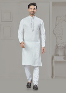Coton doux lourd prêt à l'emploi avec séquence de broderie et Kurta pour tous les types de fonctions - Product Image 3