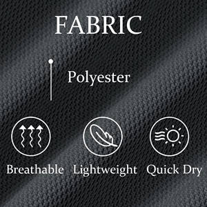 Polos informales suaves de manga corta para hombre, polos cómodos de poliéster y algodón con estampado de logotipo personalizado de fábrica, polos para hombre - Product Image 6