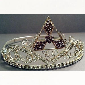 Corona Masónica OES de 5 Estrellas, Estilo Raro, Tono Dorado, Ajustable, Corona Masónica OES Dorada con Pedrería, Orden de la Estrella de Oriente - Product Image 6