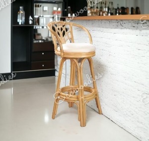 Tabouret de bar design moderne chaise haute chaise de comptoir de bar rétro ensembles de restaurant chaise de comptoir pour cuisine café et décoration intérieure - Product Image 3