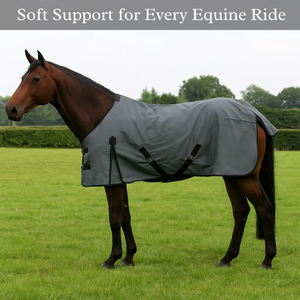 Manta para Caballo de Lona Combinada para Exteriores |   Equipo de Carreras de Caballos Deportivo de Lujo |   Manta para Caballo de Primera Calidad de la India para Todas las Estaciones - Product Image 2