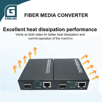 Convertisseur de média audio fibre optique Gigabit PoE double LC Gcabling FTTH 10m 100m 1000m monomode SC LC RJ45 2 fibres pour CCTV/drone