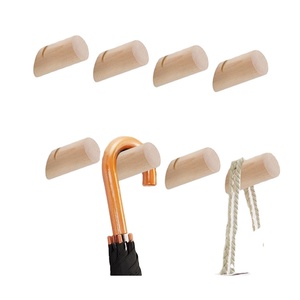 Gỗ Tường Móc Bằng Gỗ Tự Nhiên Áo Móc Treo Tường <span class=keywords><strong>Handmade</strong></span> Mũ Mộc Mạc Móc Nhiệm Vụ Nặng Nề Lối Treo Tường Móc - Product Image 3