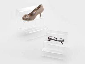 2025 Prix d'usine Acrylique Shoe Riser Stand Affichage élégant pour baskets, talons et chaussures dans la vente au détail, les événements et les collections - Product Image 3