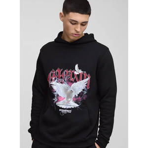 Venta al por mayor nueva llegada unisex peso pesado con capucha más tamaño sudaderas con capucha para hombres gimnasio ropa deportiva jersey de lana - Product Image 4