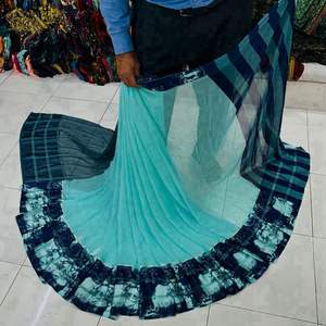 Venta caliente sudanés thoub tela de gasa Multicolor tela de gasa de poliéster fabricante al por mayor - Product Image 1