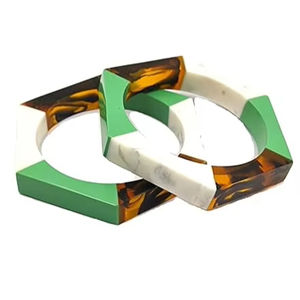 Pulseras de resina hechas a mano para mujer, juego de joyería de pulseras de resina de diseño, pulseras de resina epoxi hechas a mano a bajo costo por HAND MADE CRAFT - Product Image 3