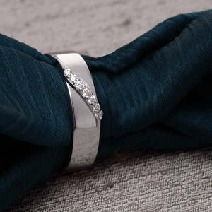 Anillo Ajustable CLARA 925 de Plata de Ley con Diamante y Perla, Baño de Rodio, Regalo Romántico para Mujeres y Niñas - Product Image 2