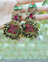 Collier choker vintage Kuchi tribal afghan gypsy fait main avec pendentif pièces de monnaie plaquées multicolores, taille ajustable, meilleure qualité, usage quotidien