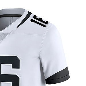 Camiseta de fútbol americano de entrenamiento personalizada hecha en fábrica, ropa de equipo deportivo al por mayor, camiseta de fútbol americano de talla adulta OEM - Product Image 3