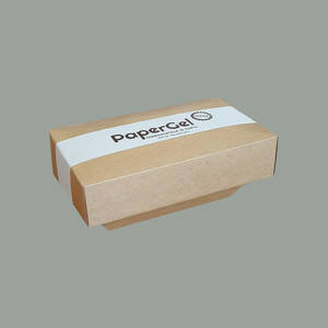 40 Uds Papergel 1000g papel Kraft tinas de helado de una sola pared impermeable biodegradable con logotipo personalizado y capa de pintura PE para manualidades - Product Image 3