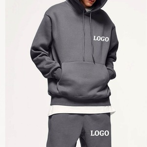 Logo personnalisé Ensemble short à capuche pour hommes Survêtement avec joggers et pantalons de survêtement Ensemble de survêtement 2 pièces sur mesure - Product Image 2