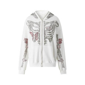 Sudaderas con capucha de algodón 100% de alta calidad para hombre, sudaderas con capucha mezcladas de algodón básicas de temporada de invierno con cremallera completa de secado rápido - Product Image 5