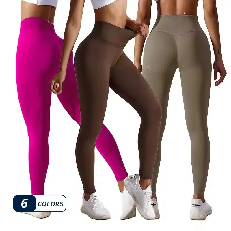 Mallas de yoga sin costuras, pantalones de yoga suaves y ajustados, mallas de Yoga de cintura alta Lulu align para mujer, mallas de fitness fruncidas