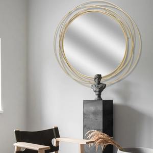 Miroir mural carré moderne doré Art Déco, cadre en fil métallique abstrait, décoration de mariage, salon, entrée, cadre en fer - Product Image 6