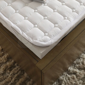 Comfortable Non-<b>Waterproof</b> Quilted <b>Mattress</b> <b>Protector</b> with Knitted Polyester Fabric Eco-Friendly for Adults-Home & Hotel Use - Product Image 5