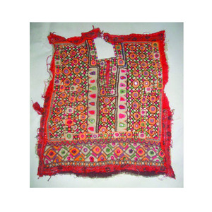 Aplicación Bordada Vintage para Cuello, Diseño Tribal Afgano Balochi Banjara, Bordado con Espejo, Parche para Coser, Artesanía - Product Image 3