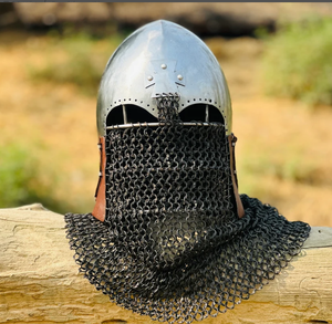 Casque de cotte de mailles viking médiéval | Cadeau parfait pour les amateurs d'histoire et d'armure | Chevaliers croisés - Product Image 2