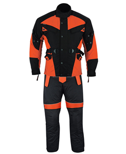 Traje de Motociclismo para Hombre, Premium, Rojo y Negro, Manga Larga, Transpirable, con Protección contra Pinchazos, Diseño Sólido, 280 g - Product Image 2