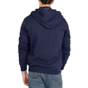 Sweat-shirts à capuche zippés pour hommes, grande taille, hiver, couleurs unies, tricotés, anti-plis, design personnalisé, polaire écologique, séchage rapide - Product Image 2