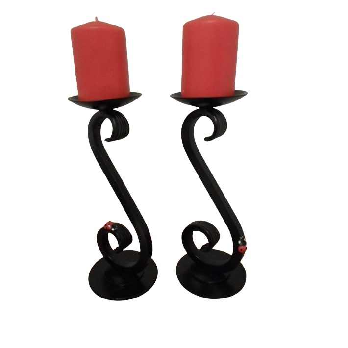 Latest High Quality Metal Iron Christmas Party Decoration Metal Candle