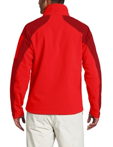 Veste coupe-vent softshell personnalisée OEM pour hommes, tissu extensible 4 directions, respirant, motif pour le camping d'hiver, la randonnée, le travail avec logo - Product Image 3